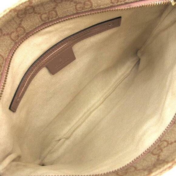 Gucci GG Supreme Monogram Flat Messenger Bag beige with pink brown trim - Picture 3 of 8